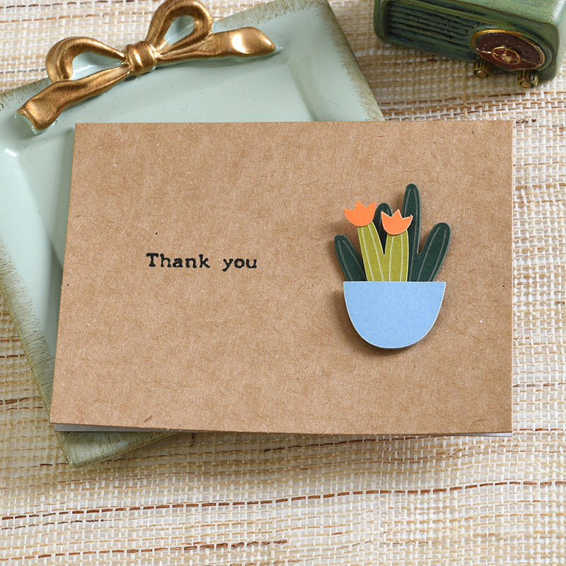 Iwano Wind Greeting Card Christmas Greeting Card Vintage Birthday Greeting Message Card Small Card Mini Thank You Card