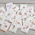 Iheno Wind Greeting Card Creative Handmade Universal Blessing Mini Greeting Card Thanksgiving Thank You Message Small Card