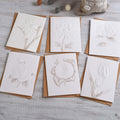 Iwano Picking Up Wind Sketch Texture Relief Greeting Card Simple Blessing Card Teacher Children's Day Universal Card