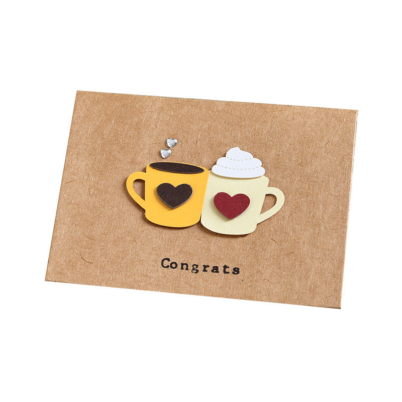 Iwano Wind Greeting Card Christmas Greeting Card Vintage Birthday Greeting Message Card Small Card Mini Thank You Card