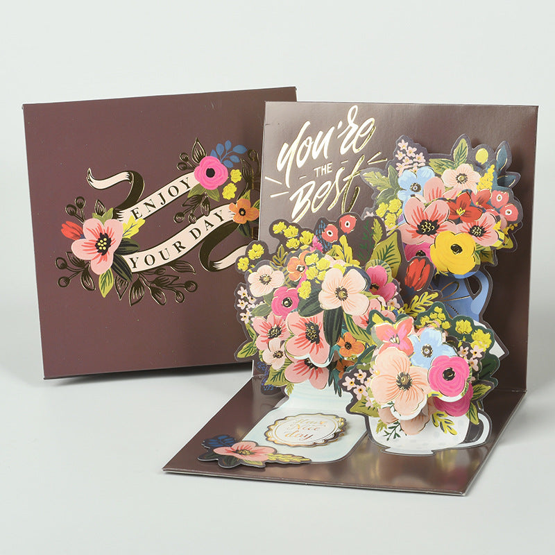 Iheno Shifeng simple three-dimensional greeting card blessing universal Children's Day Teacher's Day thank you card three-dimensional blessing