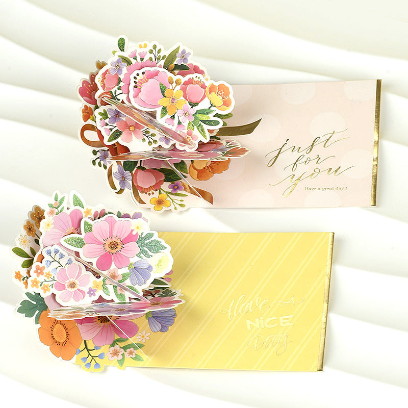 Iheno Shifeng simple three-dimensional greeting card blessing universal Children's Day Teacher's Day thank you card three-dimensional blessing