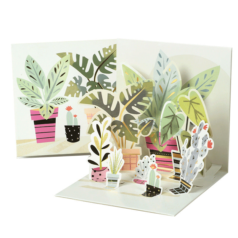 Iheno Shifeng simple three-dimensional greeting card blessing universal Children's Day Teacher's Day thank you card three-dimensional blessing