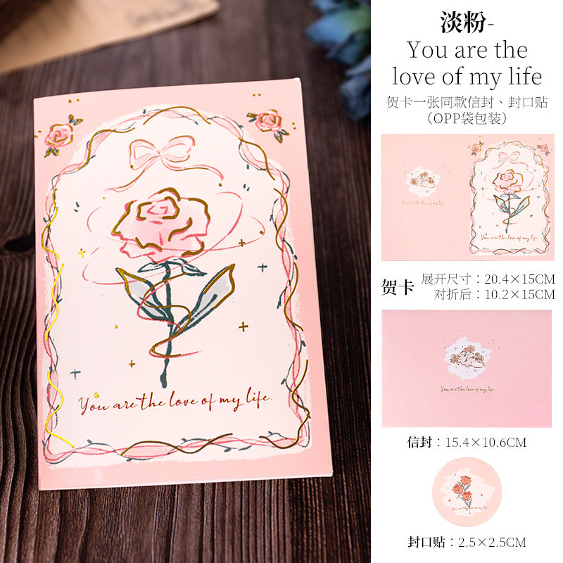 Винтажные открытки с розами и бронзовым тиснением