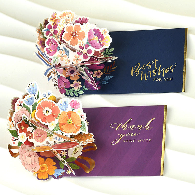 Iheno Shifeng simple three-dimensional greeting card blessing universal Children's Day Teacher's Day thank you card three-dimensional blessing